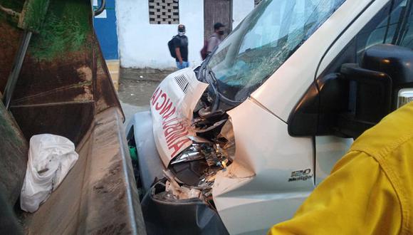 Piura: Trabajador de limpieza edil muere tras choque de ambulancia y camión basurero (Foto: Municipalidad Distrital La Unión)