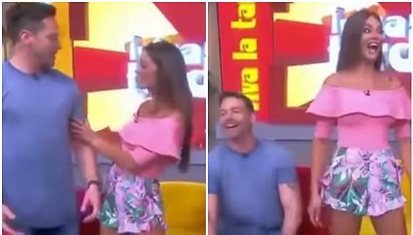 YouTube: exMiss Universo es choteada por su exnovio en pleno programa (VIDEO)