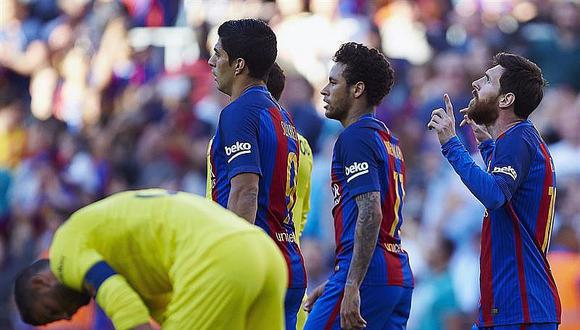Barcelona vence 4-1 al Villarreal y se mantiene vivo en lucha por el título