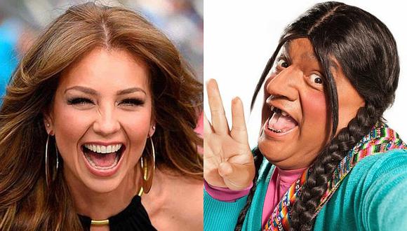 Thalía: La 'Paisana Jacinta' imita a cantante y hace reír a fans 