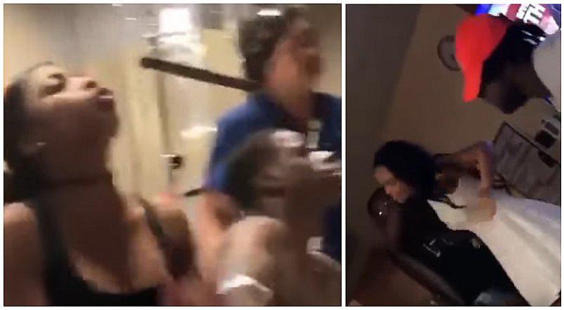 ¡Frente a frente! Sufrió accidente y novia y amante lo fueron a visitar (VIDEO) 