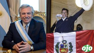 Castillo se proclama vencedor -aunque aún no termina conteo de votos- tras saludo del Presidente de Argentina 