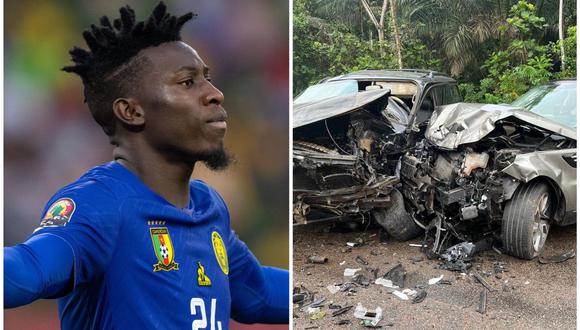 André Onana sufrió un accidente vehicular cuando se dirigía a la concentración de Camerún. (Foto: EFE/Composición)
