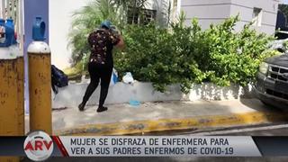 Mujer se disfrazó de enfermera para burlar seguridad de hospital y ver a sus padres con COVID-19│VIDEO