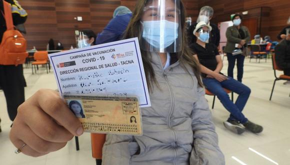 Ministerio de Salud se pronunció sobre el inicio de vacunación contra el COVID-19 de adolescentes de 12 a 17 años.  (Foto: Diresa Tacna)