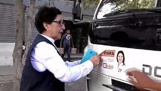 Keiko Fujimori: Retiran propaganda de camión destinado a repartir material electoral