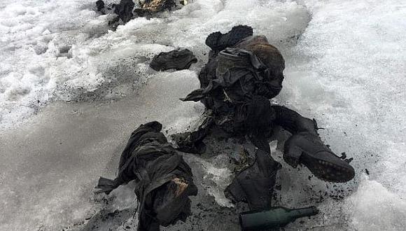 Glaciar expulsa cuerpos congelados de pareja desaparecida hace 75 años 