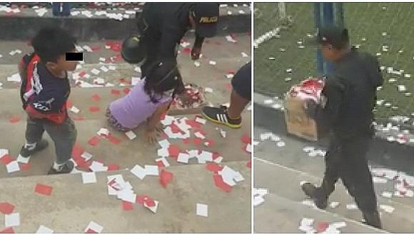 ¡En pleno partido! Policías destrozan el corazón de dos niños por "importante decomiso"