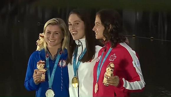 La premiación de Natalia Cuglievan tras ganar en los Juegos Panamericanos Lima 2019 | VIDEO