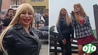 Susy Díaz posa feliz junto a la actriz que la interpretará en nueva película