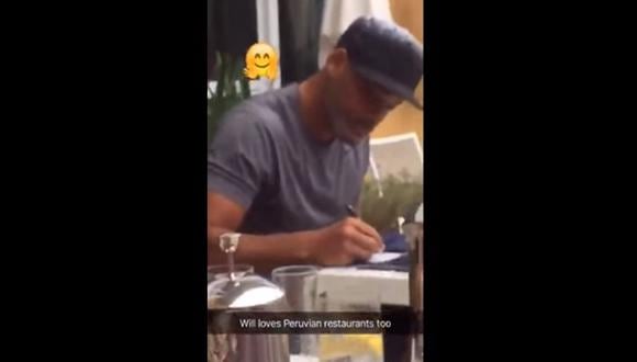 Will Smith no se resiste a nuestra comida y es visto en restaurante peruano [VIDEO]