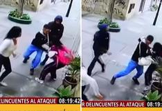 Tres ladrones golpean a niña para robarle su celular cuando salía del colegio