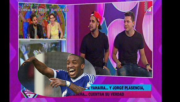 Jefferson Farfán se ríe de 'cariñitos' entre Yahaira Plasencia y Jerico  