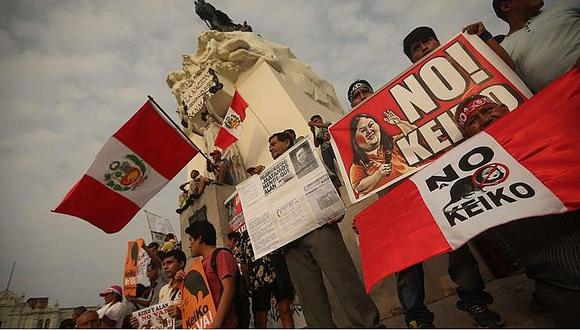 Marcha contra Keiko: Cientos rechazan su candidatura y recuerdan el "autogolpe"