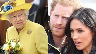 Reina Isabel pide eliminar foto de Príncipe Harry y Meghan Markle del palacio