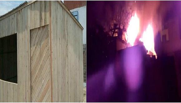 VMT: Casa prefabricada ardió por completo en cuestión de minutos (VIDEO)