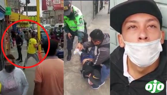 SJM: venezolanos se agarran a golpes y uno termina asesinando a su compatriota en la vía pública | VIDEOS
