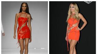 Rita Ora causa furor en el desfile de Versace Couture en el Paris Couture Fashion Week