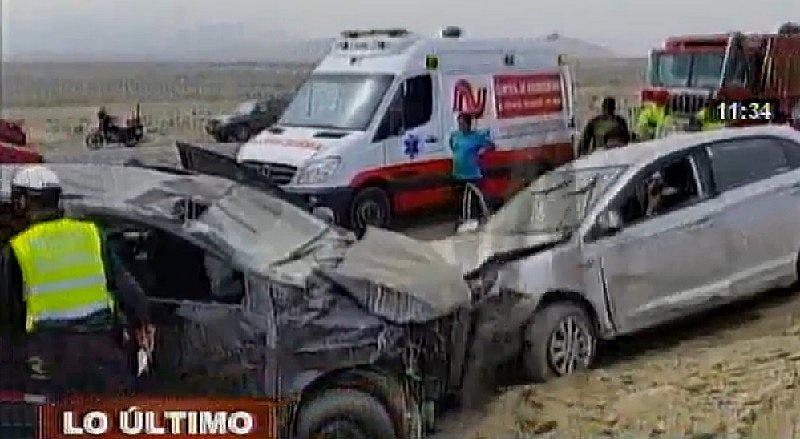 ​Pasamayo: choque entre dos autos deja cuatro heridos