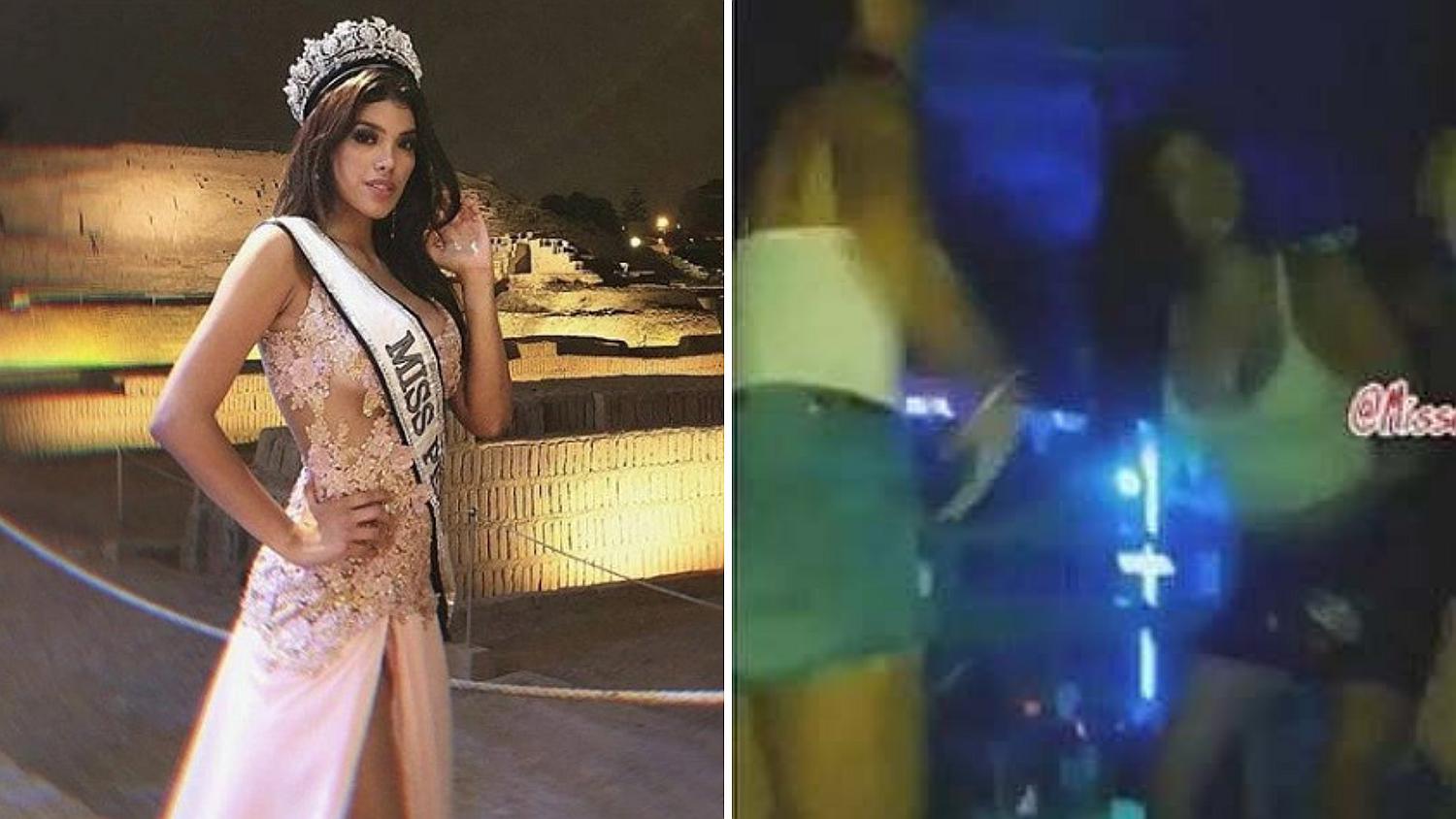 Difunden video de Miss Perú Anyella Grados en completo estado de ebriedad