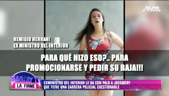 Remigio Hernani comentó sobre la suboficial que se hizo conocida en las redes sociales gracias a video de Tik Tok.   (Foto: Captura de pantalla)