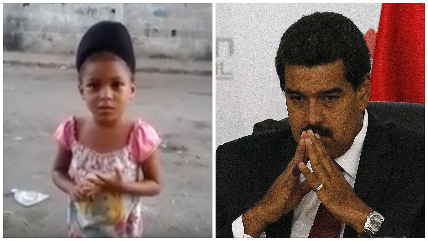 ​YouTube: Niña reclama a Nicolás Maduro que no tiene ni para el champú [VIDEO]