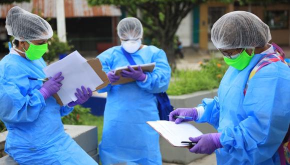 Brigadas de salud recorrieron dos zonas de la ciudad de Iquitos, en Loreto, para identificar casos de coronavirus. (Foto: Diresa Loreto)