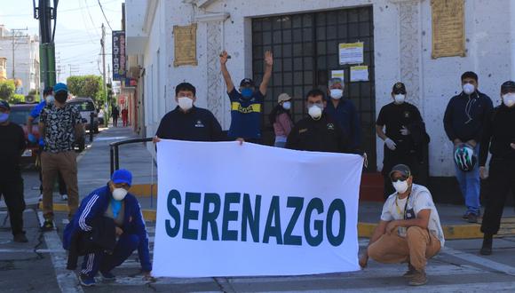 Arequipa: Serenos piden prueba de descarte de coronavirus al conocer que enfermera de Seguridad Ciudadana dio positivo a COVID-19.