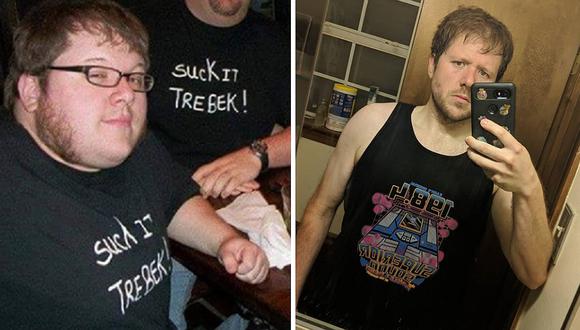 Hombre pierde 90 kg gracias a un videojuego (FOTOS)