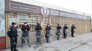 Estadio Monumental de Universitario y Alberto Gallardo de Cristal son resguardados por la policía | FOTOS