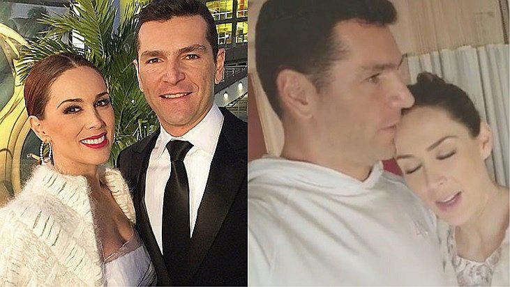 Las primeras imágenes de Jacqueline Bracamontes y su esposo tras el nacimiento de sus gemelas (VÍDEO)