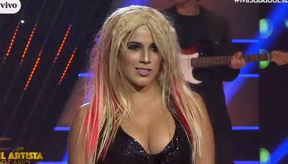 Yahaira Plasencia caracterizó a 'Christina Aguilera' en 'El artista del año' (VIDEO)