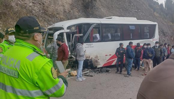 El accidente se registró en el sector Mayumarca. (Foto cortesía: Juan Sequeiros)
