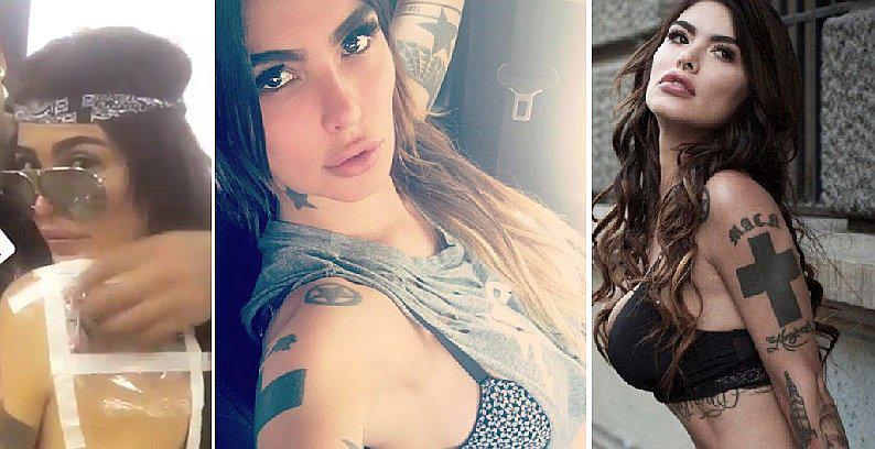 Angie Jibaja se hace nuevo tatuaje y luce piercings (VIDEOS)