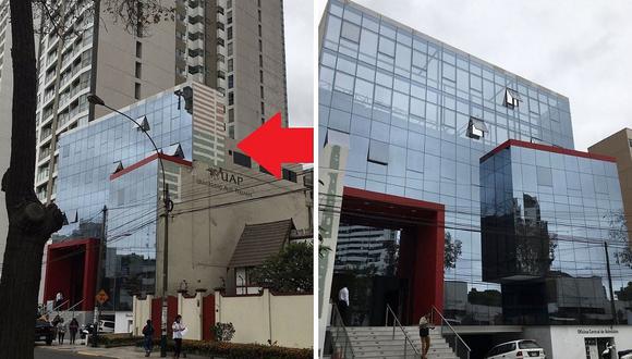 Representante de Universidad Alas Peruanas afirma que "falsa fachada" da "mejor imagen estética del edificio”