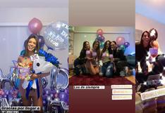 Shirley Arica se zurra de la cuarentena y celebra su cumpleaños con amigas en su casa