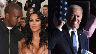 Kim Kardashian celebró el triunfo de Joe Biden sobre Kanye West en las elecciones de EE.UU.