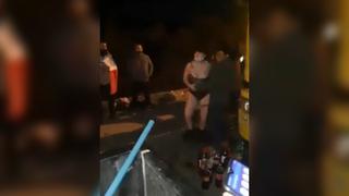 Fiesta de camioneros con alcohol y stripers en plena vía pública genera indignación | VIDEO