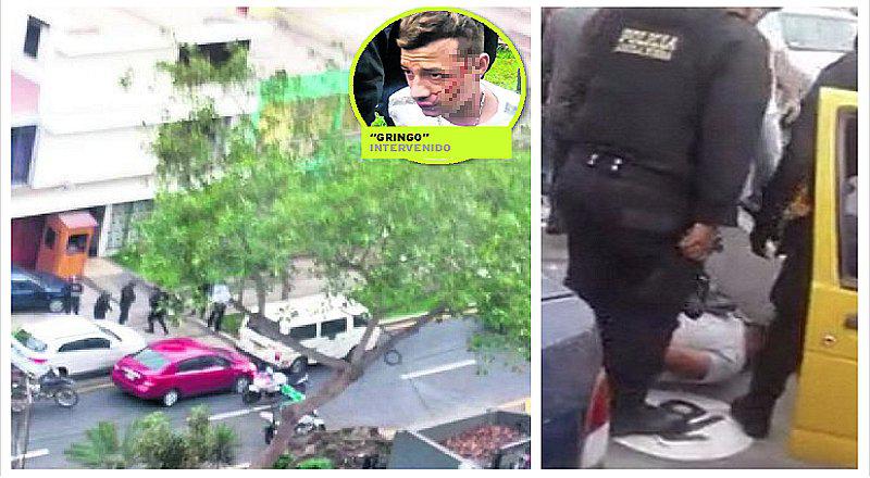 Lluvia de balas y captura de tres delincuentes se vivió en la Vía Expresa (VIDEOS)