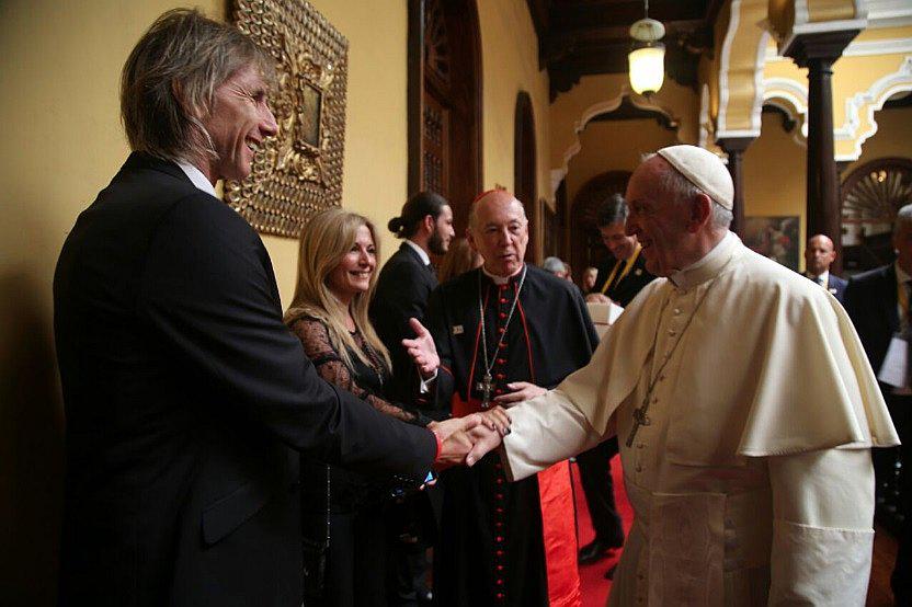 ​Papa Francisco y Ricardo Gareca finalmente se conocieron (FOTOS)