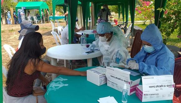 Junín: Al menos dos mil pobladores de las comunidades nativas del Vraem se beneficiaron con la aplicación de pruebas de descarte de COVID-19 y otras enfermedades a través de campaña médica realizada por el Minsa. (Foto Minsa)