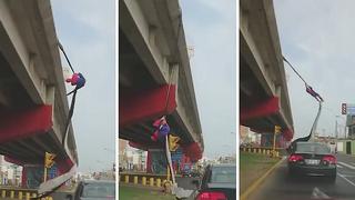 'Spiderman peruano' se gana la vida haciendo acrobacias en la calle (VIDEO)