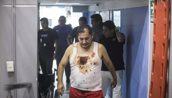 Alcalde de comas, Ulises Villegas, fue agredido por delincuentes cuando se encontraba en un grifo en Comas. Fotos: Joel Alonzo/ @photo.gec