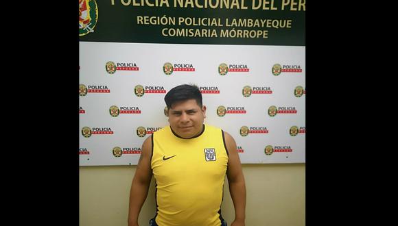 Julio Santisteban Suclupe (32), alias “Chanín”, fue detenido por estar implicado en la presunta violación de una adolescente de 15 años en Mórrope (Lambayeque).