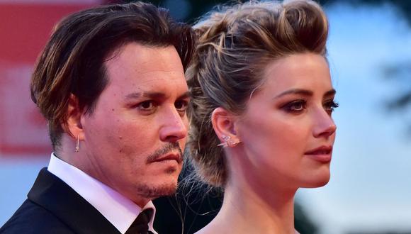 Johnny Depp y Amber Heard se casaron en febrero de 2015 y vivieron un tormentoso matrimonio que duró 15 meses (Foto: GIUSEPPE CACACE / AFP)