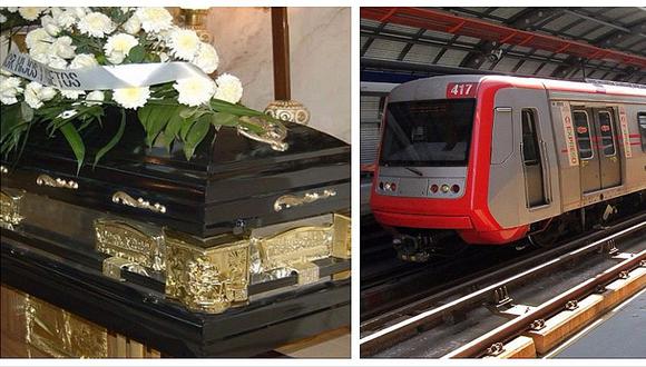 Twitter: deudos no tenían dinero para la carroza y trasladaron cadáver en el metro (FOTO) 