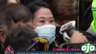 Keiko Fujimori pide investigar cédulas marcadas por Fuerza Popular y agradece a los adultos mayores 