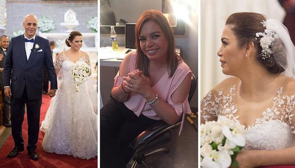 Milagros Leiva comparte emotivas fotos del día de su matrimonio (FOTOS)