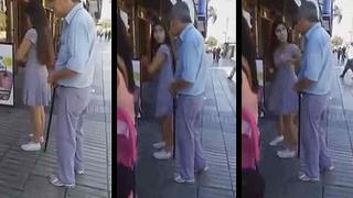 ​YouTube: anciano es grabado cuando acosa sexualmente a jovencita [VIDEO]