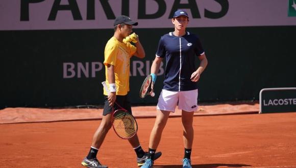 Ignacio Buse y Gonzalo Bueno avanzaron a octavos en dobles del Roland Garros Junior. (Foto: IG @gonzaleetero)